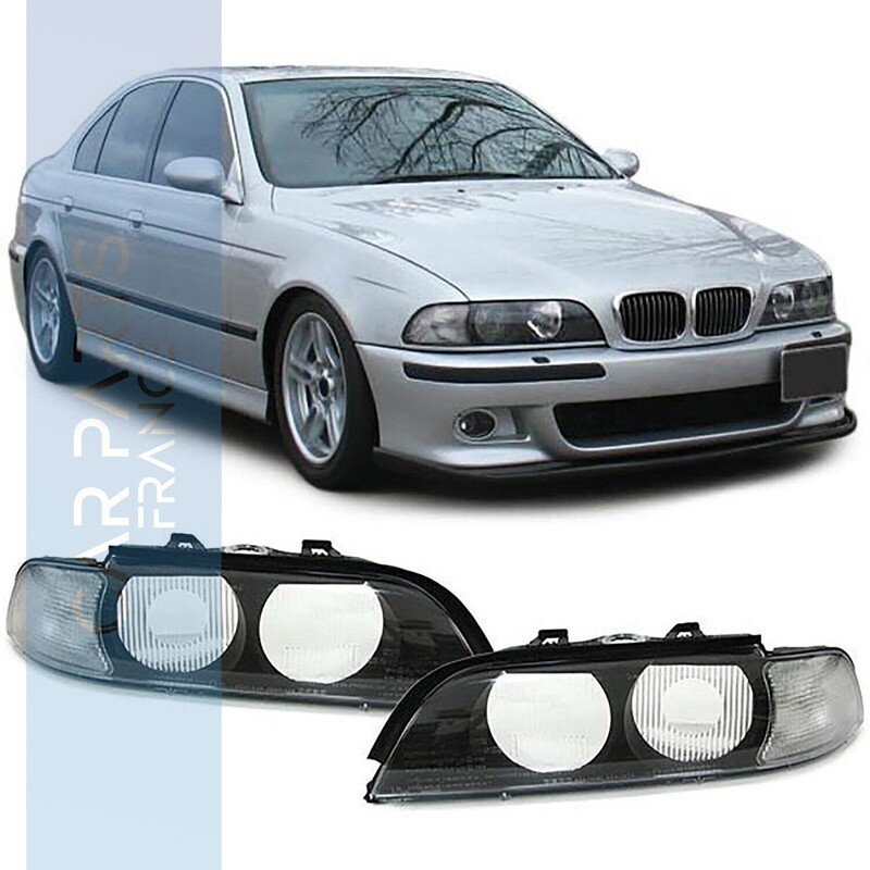 Verres d'optique / vitres de phare avant pour BMW Série 5 E39 1995-2000