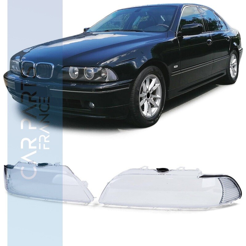 Verres d'optique / vitres de phare avant pour BMW Série 5 E39 2000-2003
