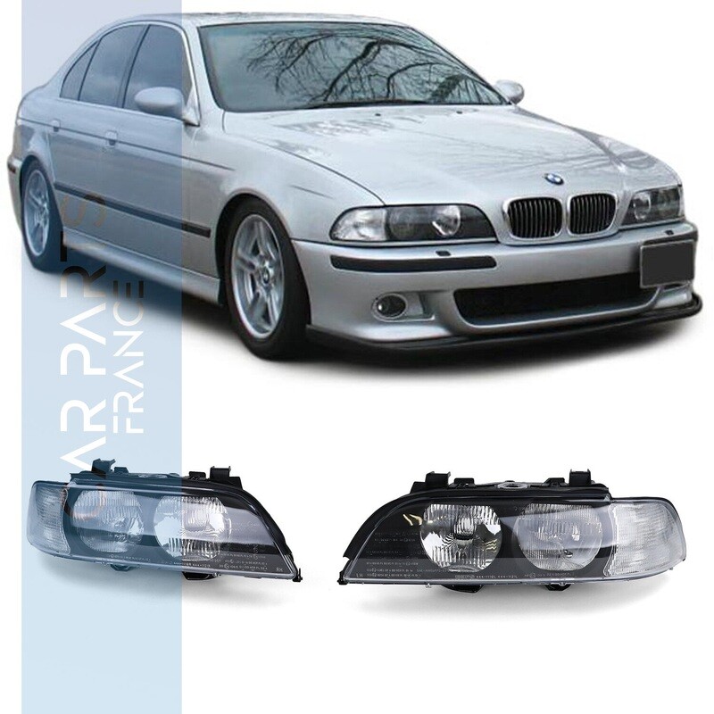 Paire de phares avant pour BMW Série 5 E39 1995-2000