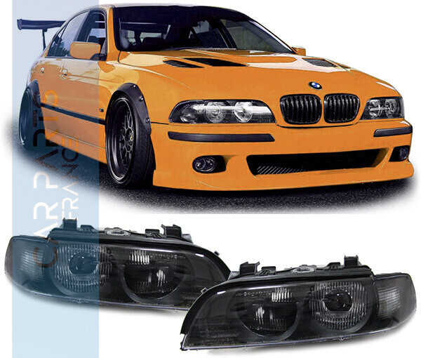 Phares avant noir pour BMW Série 5 E39 1995-2000