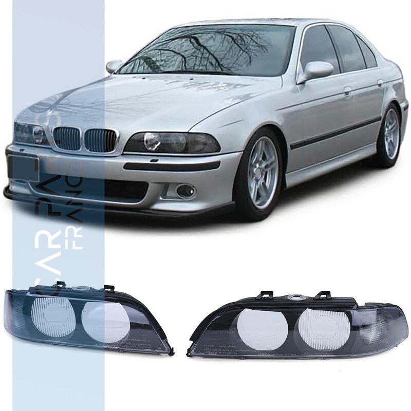 Verres d'optique / vitres de phare avant pour BMW Série 5 E39 1995-2000
