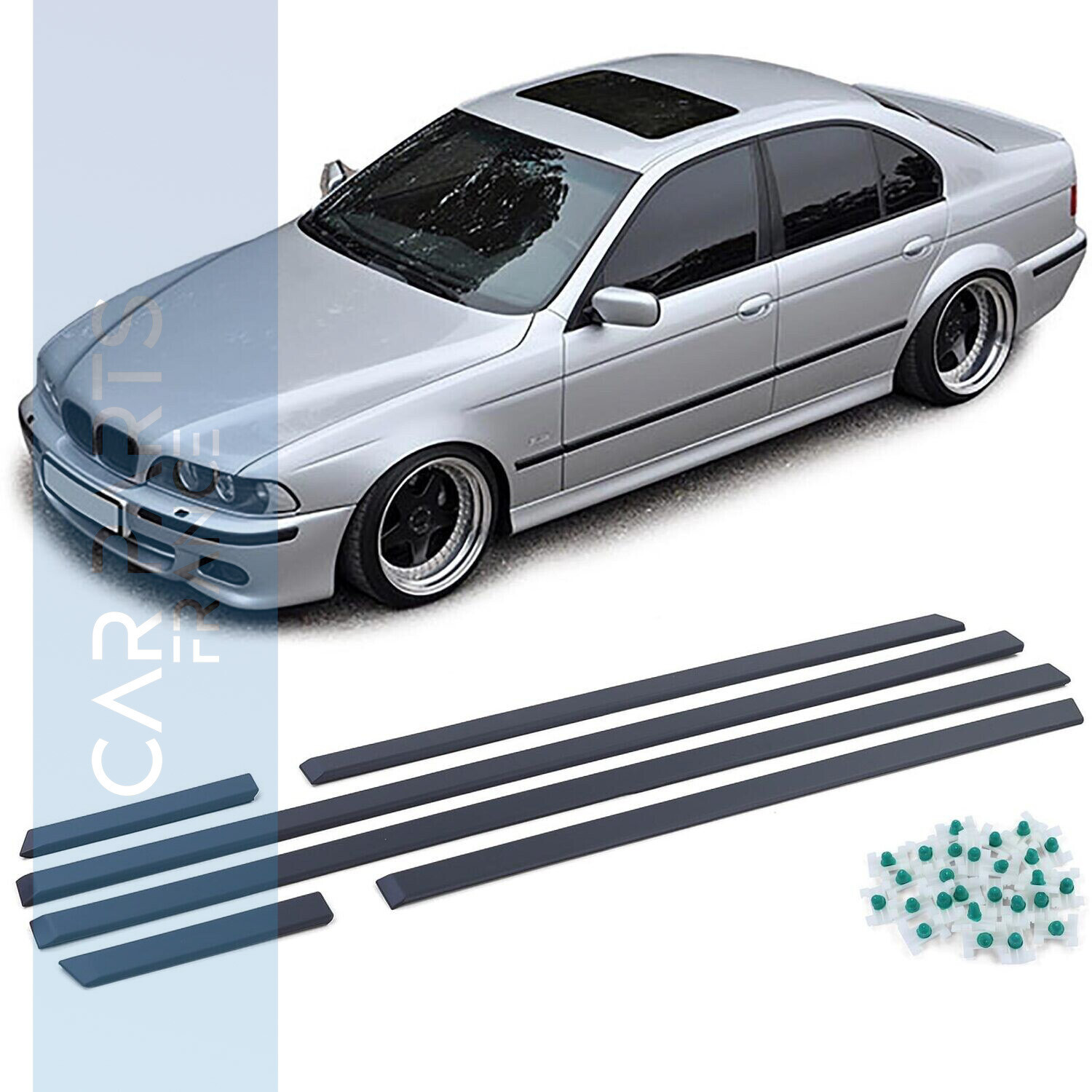 Baguettes de porte et aille Pack M pour BMW serie 5 E39 1995-2003