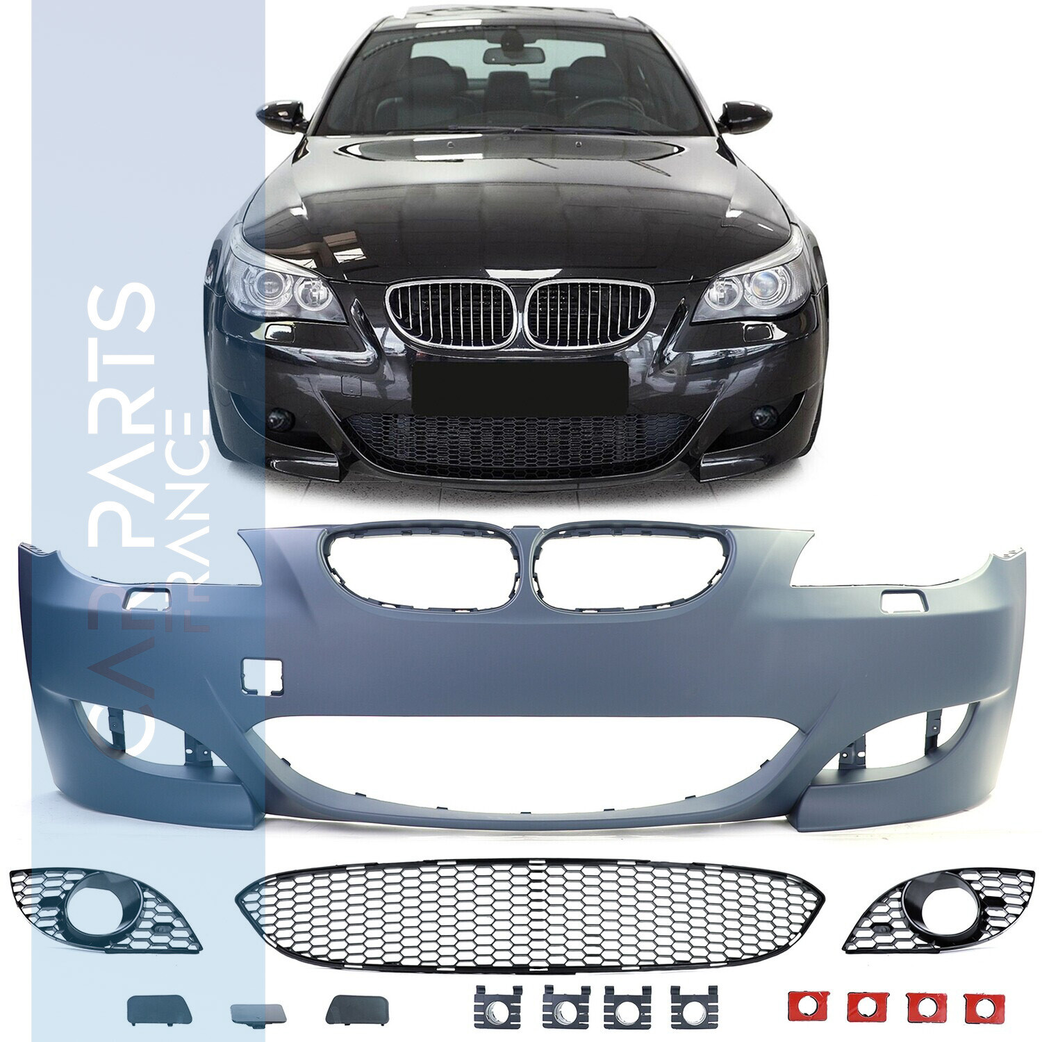 Pare-chocs avant pour BMW Série 5 E60 E61 2003-2010 look M5