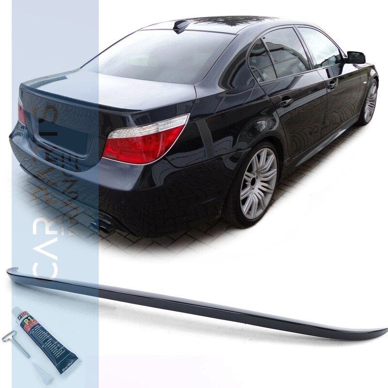 Becquet / Aileron look Performance pour BMW Série 5 E60 2003-2010 noir brillant