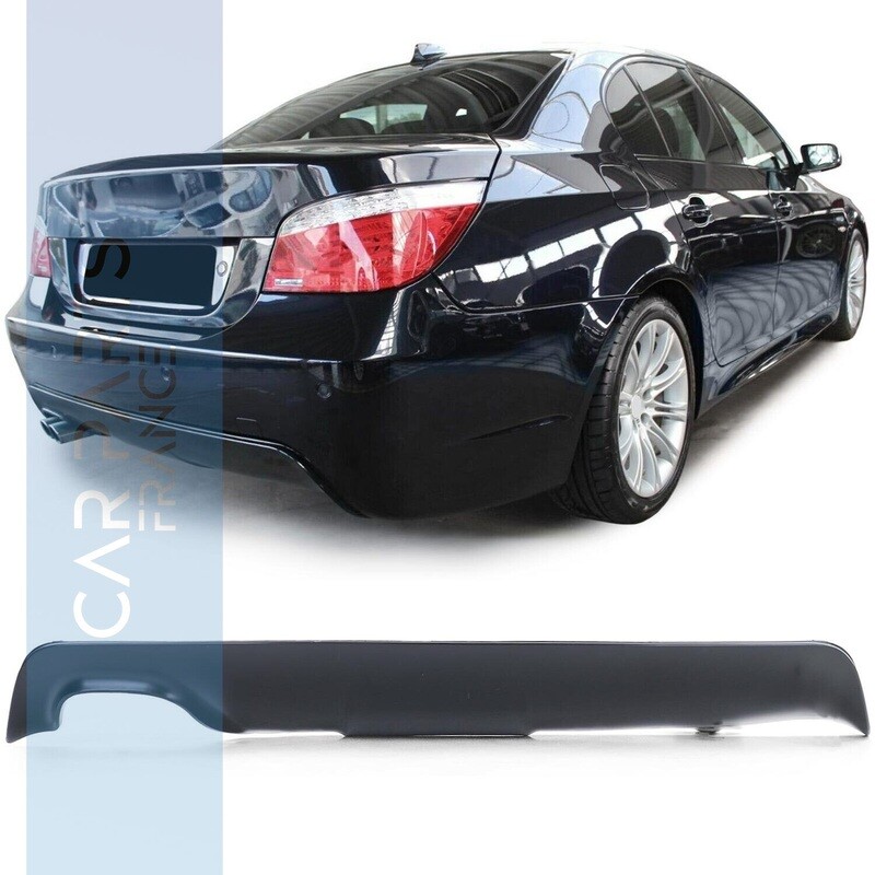 Diffuseur de pare-chocs arrière pour BMW Série 5 E60 look Pack M noir mat