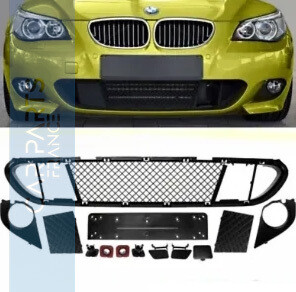 LOT de grilles et caches de pare-chocs avant pour BMW Série 5 E60 E61 Pack M