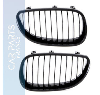 Calandre / Grille pour BMW Série 5 E60 E61 2003-2010 noir brillant