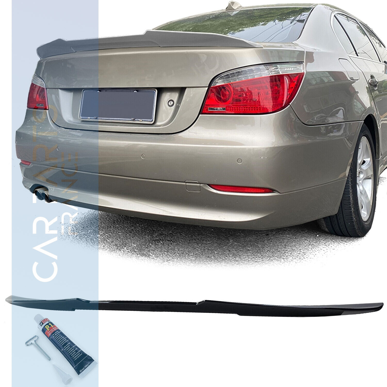 Becquet / Aileron look M4 pour BMW Série 5 E60 2003-2010 noir brillant