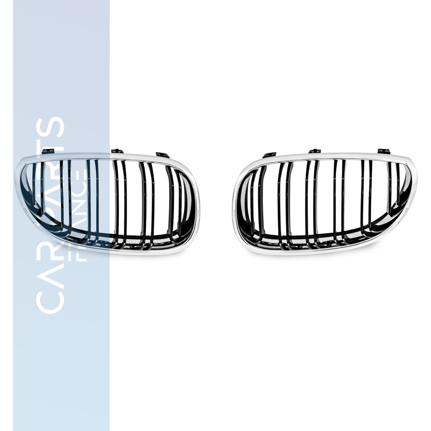 Calandre / Grille double lame pour BMW Série 5 E60 2003-2010 chrome