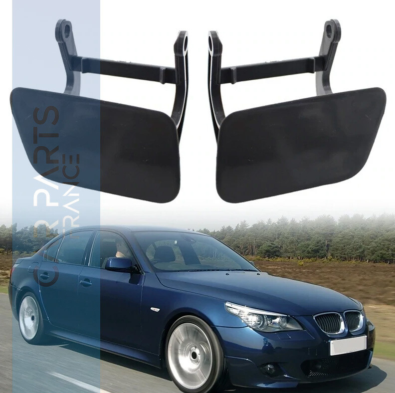 Couvercle de buse de lavage de phares avant pour BMW série 5 E60 E61 2003–2011