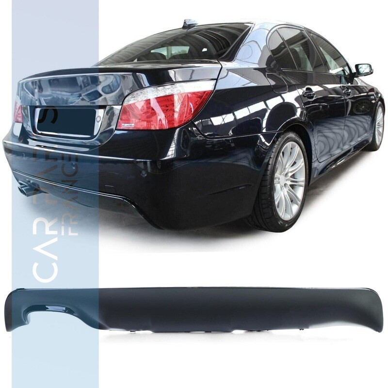 Diffuseur de pare-chocs arrière pour BMW Série 5 E60 look Pack M noir brillant