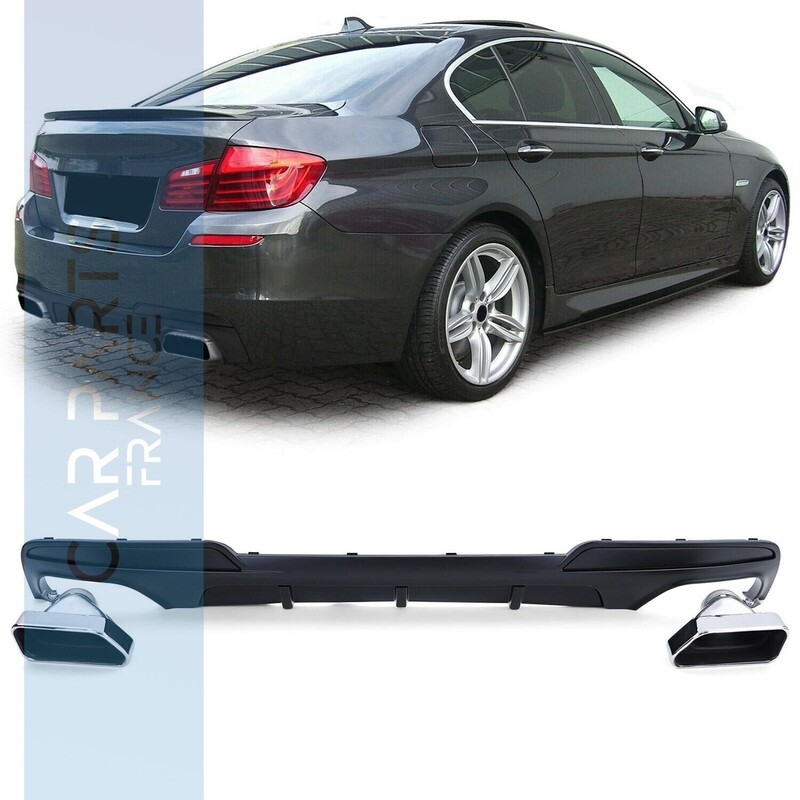 Diffuseur de pare-chocs arrière + échappements pour BMW Série 5 F10 F11 2010-2017