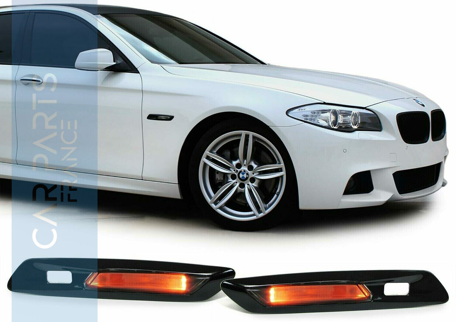 Paire de clignotants latéraux pour Bmw Série 5 F10 F11 2010 - 2013