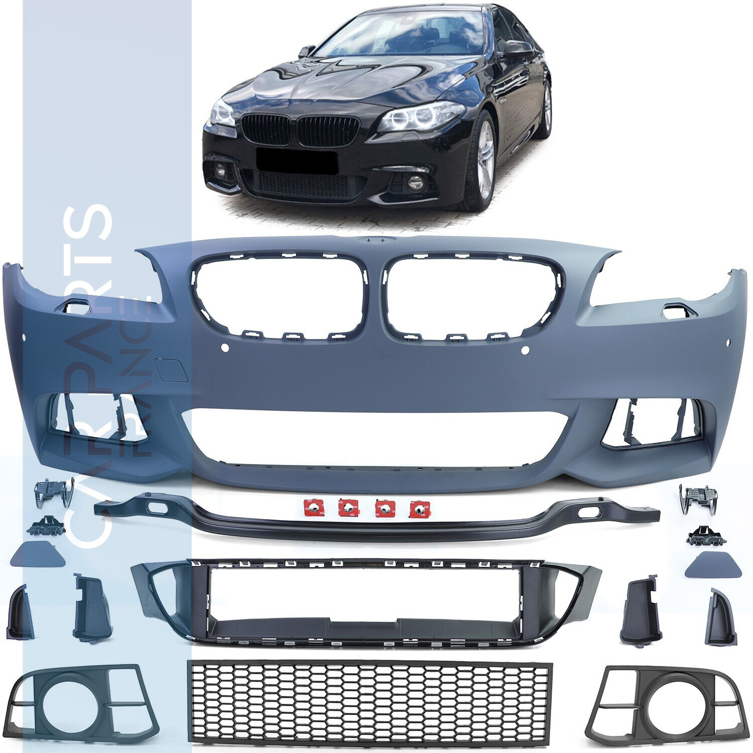 Pare-chocs avant Pack M pour BMW Série 5 F10 F11 LCI 2013-2017