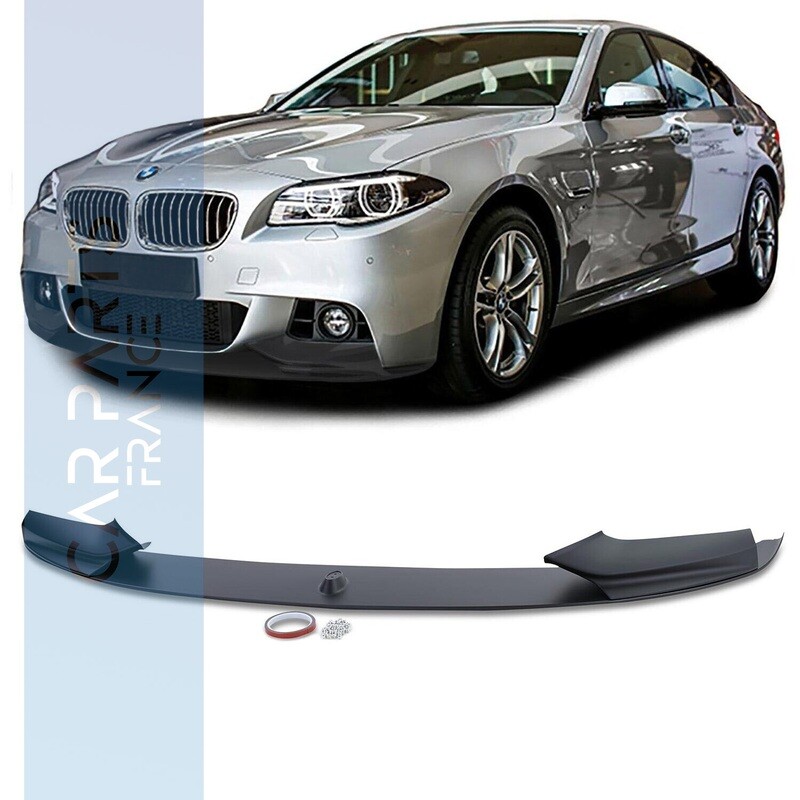 Lame de pare-chocs avant pour BMW Série 5 F10 F11 noir mat