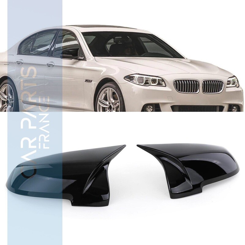 Coques de rétroviseurs sport de rechange noir brillant pour BMW F07 F10 F11 F18