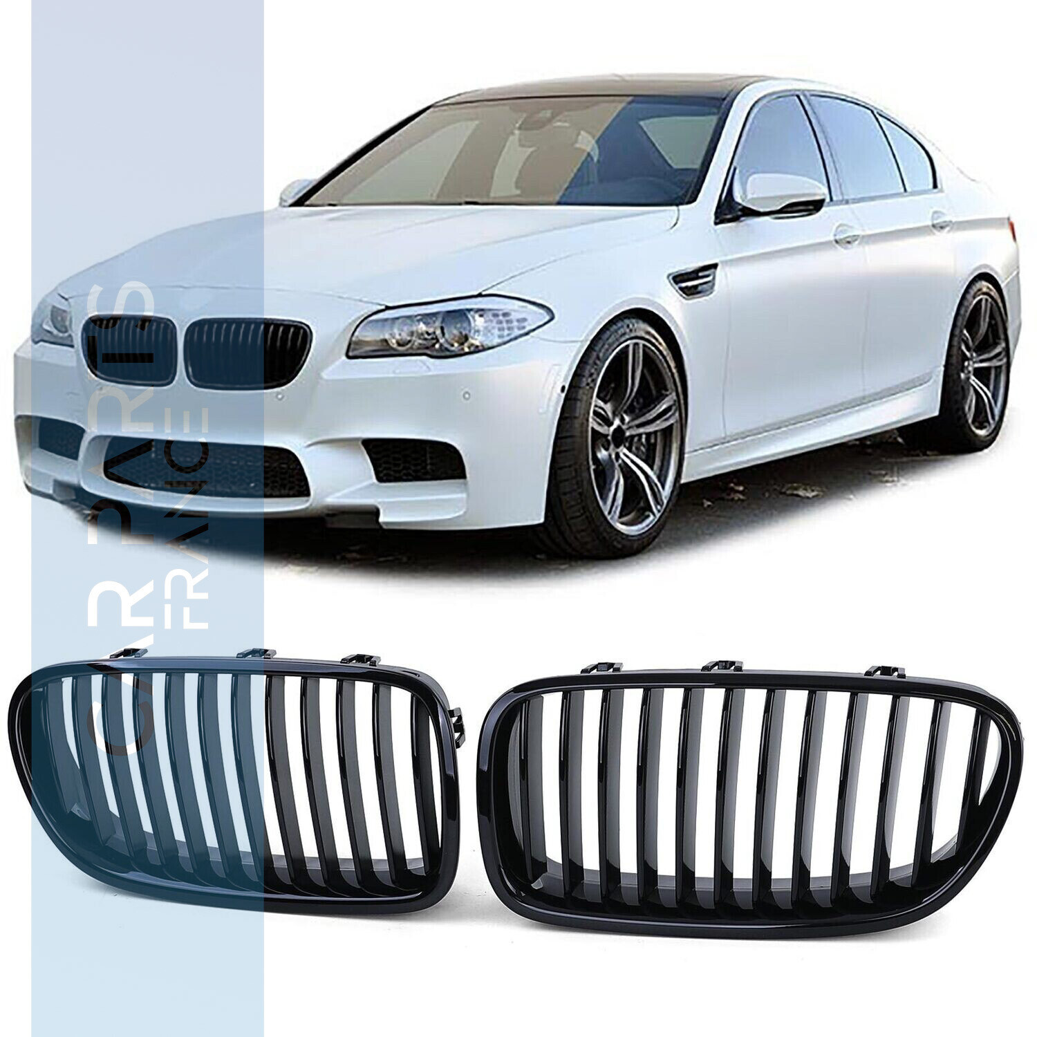 Calandre / Grille pour BMW Série 5 F10 F11 noir brillant