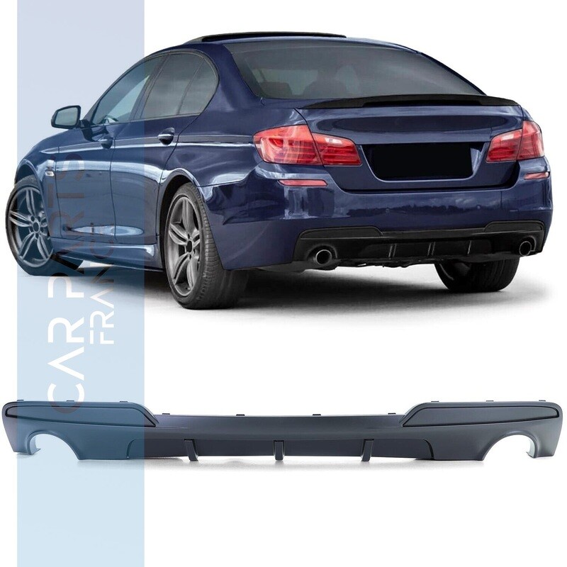 Diffuseur de pare-chocs arrière pour BMW Série 5 F10 F11 noir mat