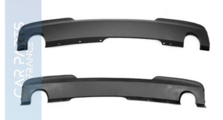 Diffuseur de pare-chocs arrière Look 35i 35d M noir pour BMW Série 5 F10 F11