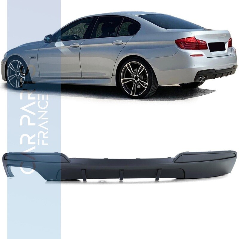 Diffuseur de pare-chocs arrière pour BMW Série 5 F10 F11 noir mat