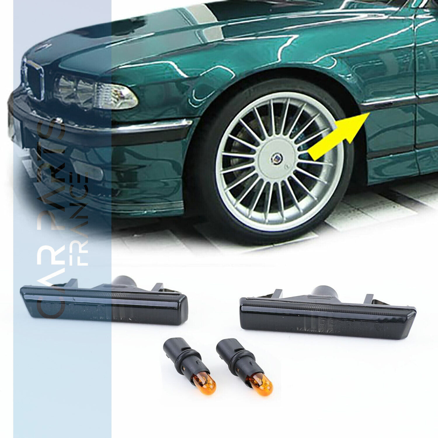 Paire de clignotants latéraux pour Bmw Série 7 E38 1994 - 2001
