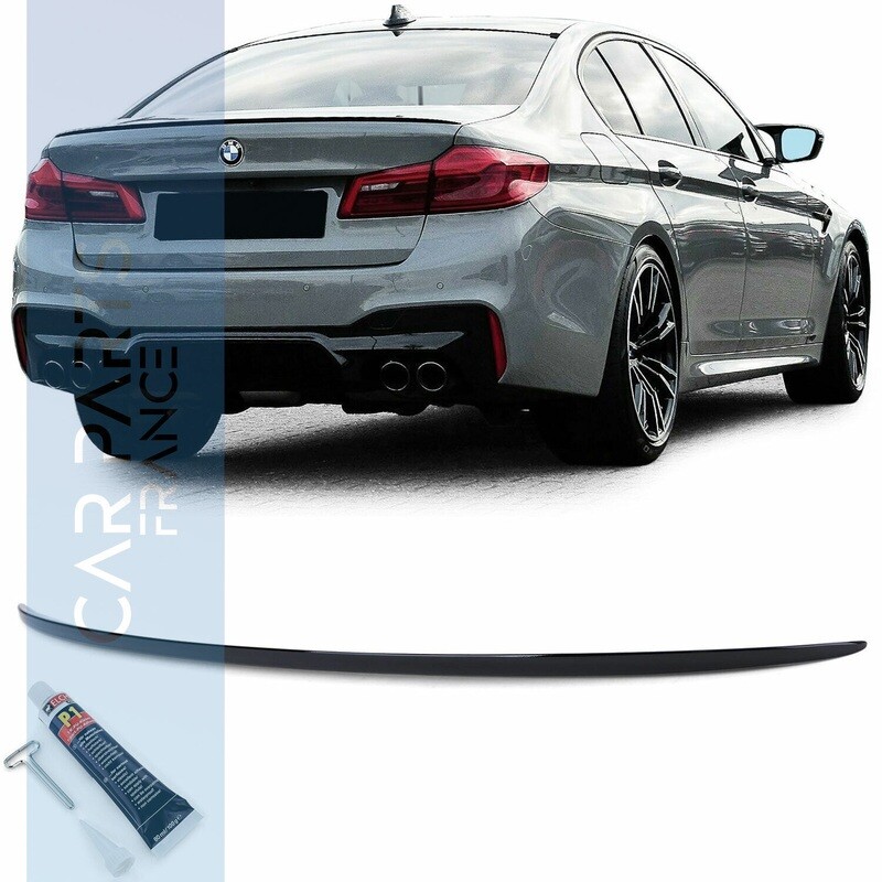Becquet de coffre pour BMW Série 5 G30 G38 noir brillant