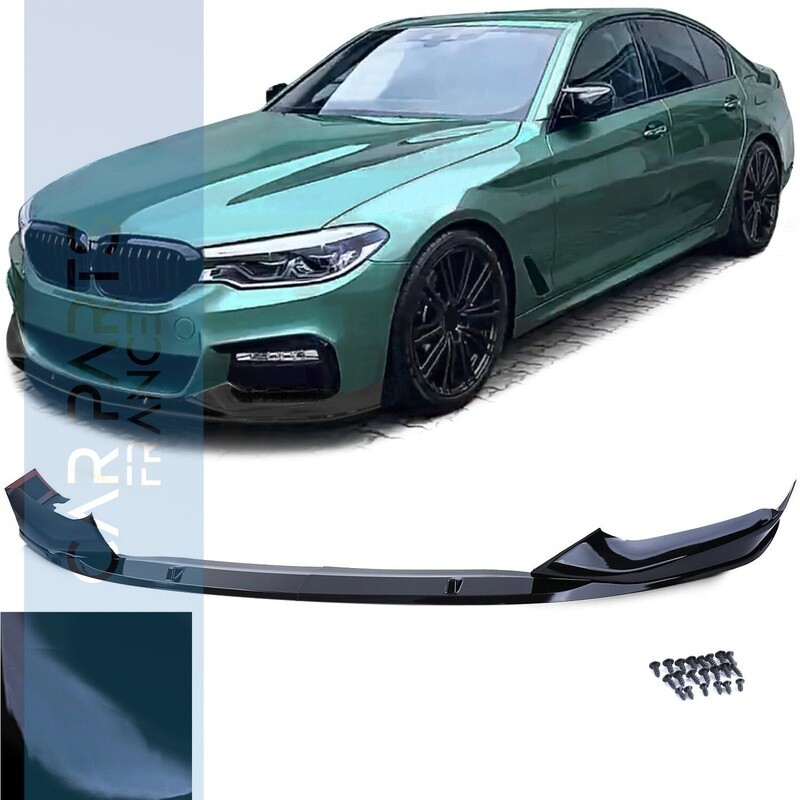 Lame avant Performance pour BMW Série 5 G30 G31 noir brillant