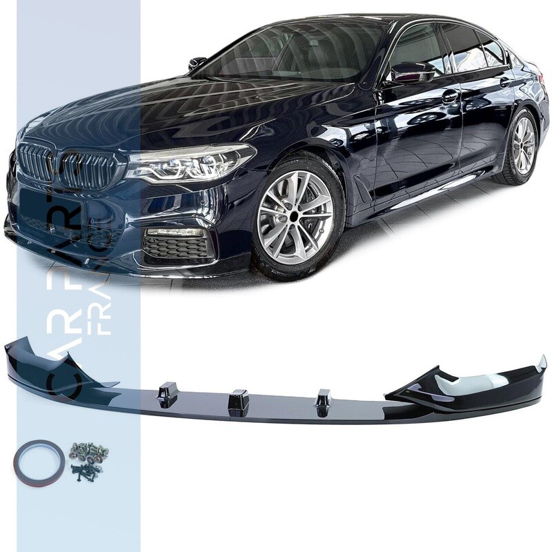 Lame avant Performance pour BMW Série 5 G30 G31 noir brillant