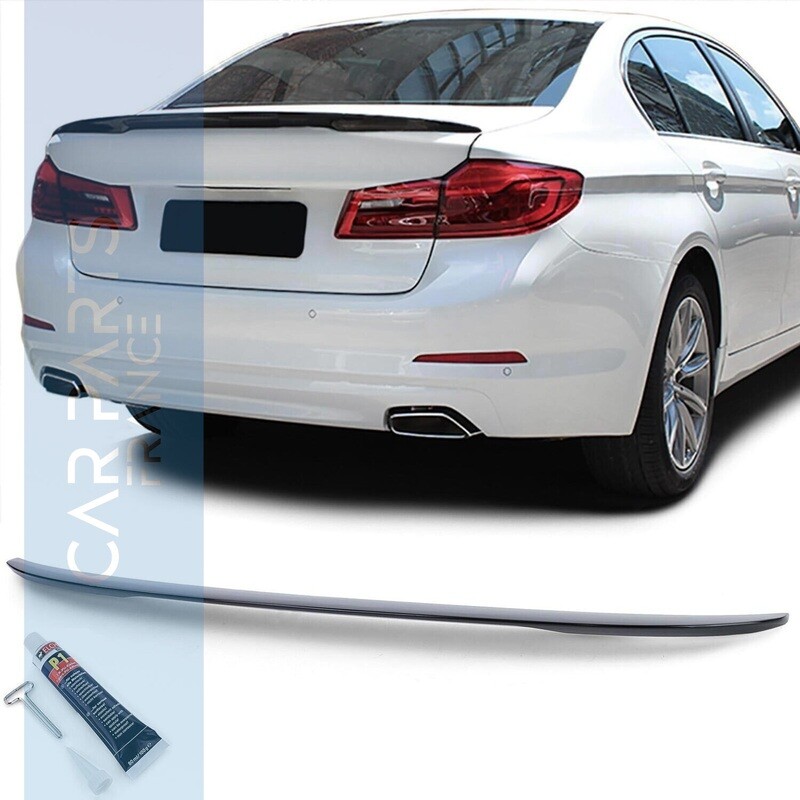 Becquet de coffre pour BMW Série 5 G30 G38 F90 M5 look Performance - Noir brillant