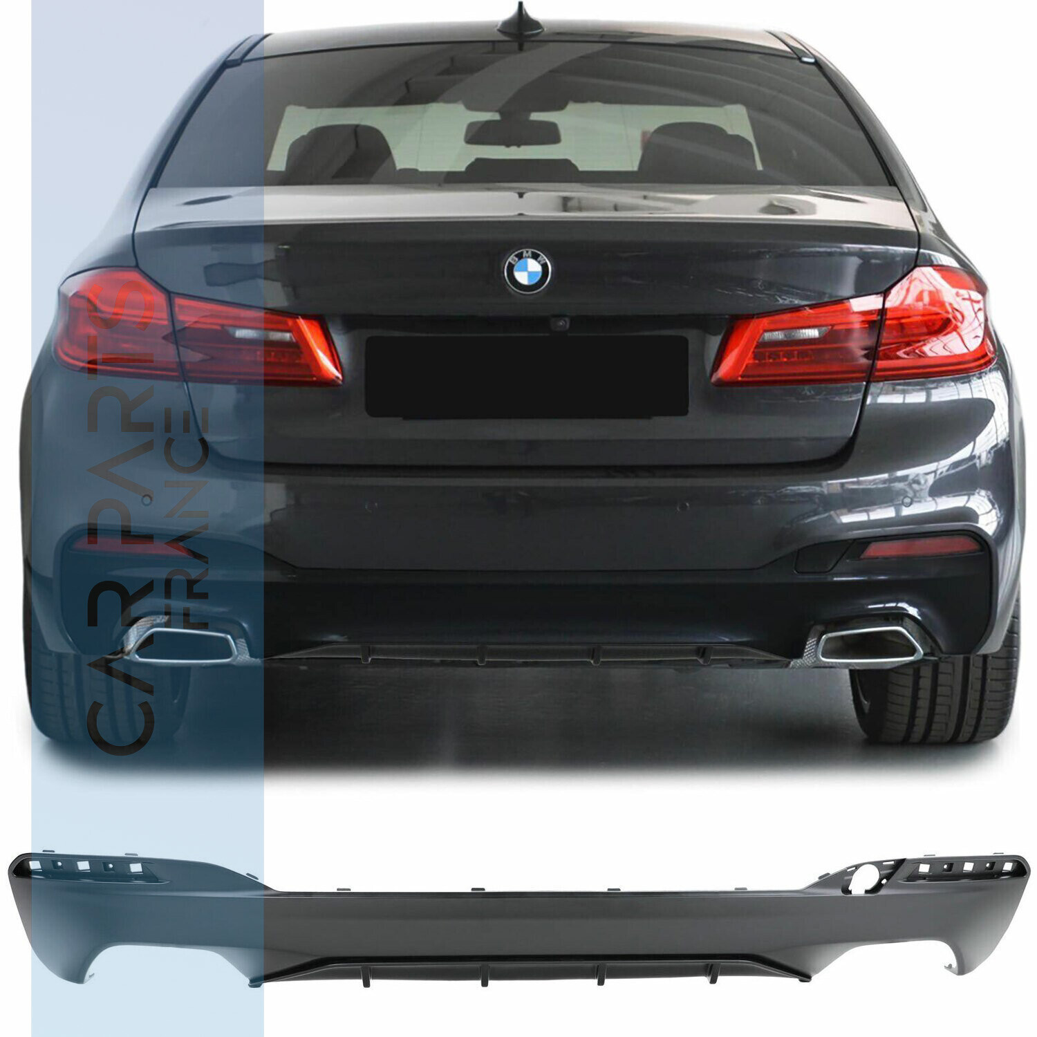 Diffuseur de pare-chocs arrière pour BMW Série 5 G30 G31 G38 Look Pack M