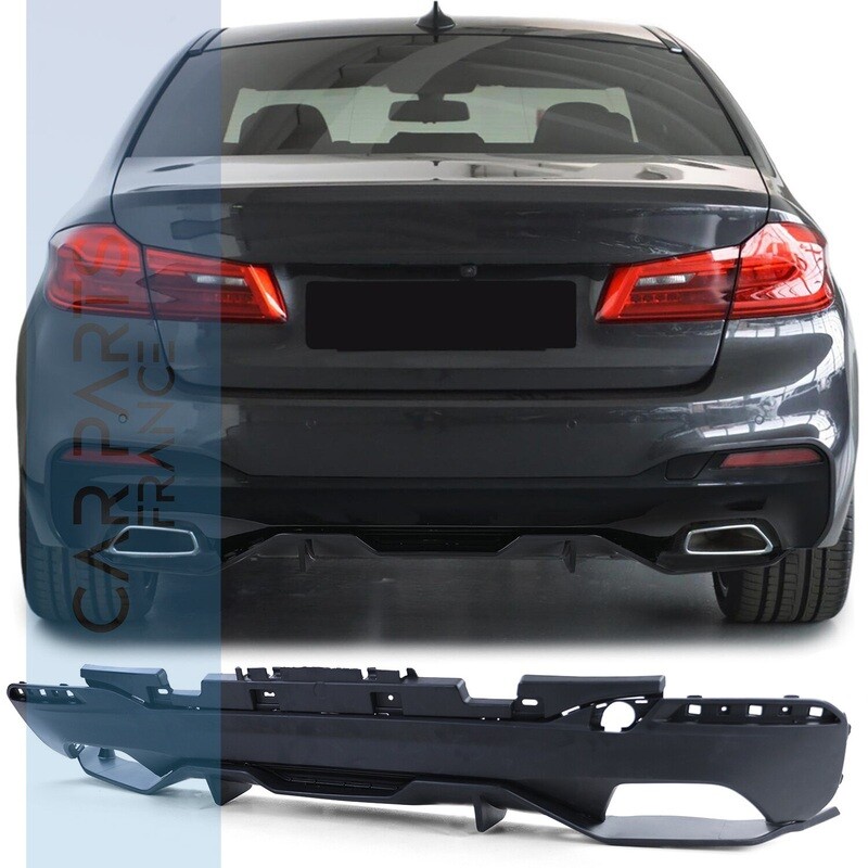 Diffuseur de pare-chocs arrière pour BMW Série 5 G30 G31 G38 noir mat