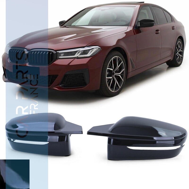 Coques de rétroviseurs noir brillant pour BMW Série 5 G30 G31 look M5