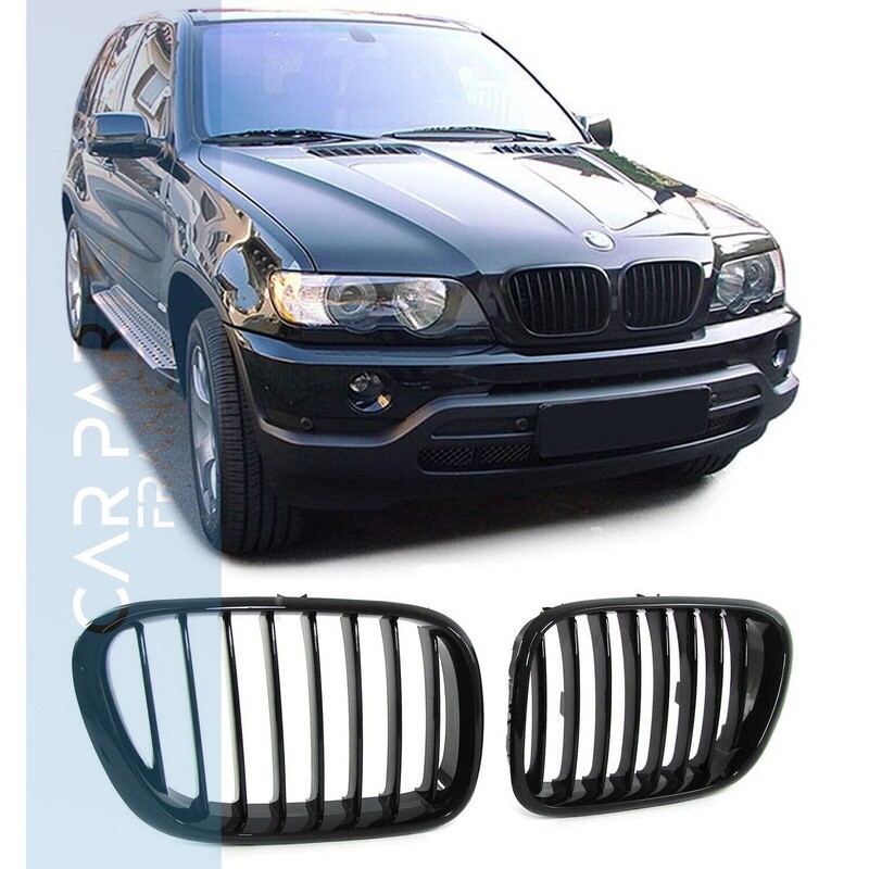 Calandre / Grille Sport pour BMW X5 E53 noir brillant 1999 - 2003 Calandre / Grille Sport pour BMW X5 E53 noir brillant 1999 - 2003