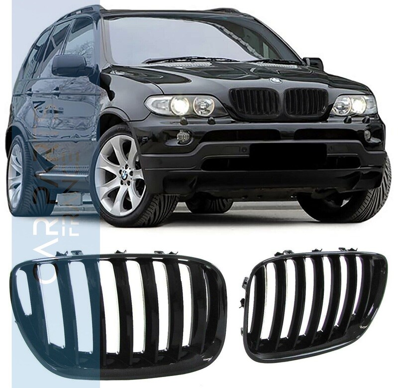 Calandre / Grille pour BMW X5 E53 Noir Brillant Look Pack M Performance 2003 - 2007 - Phase 2 Calandre / Grille pour BMW X5 E53 Noir Brillant Look Pack M Performance 2003 - 2007 - Phase 2