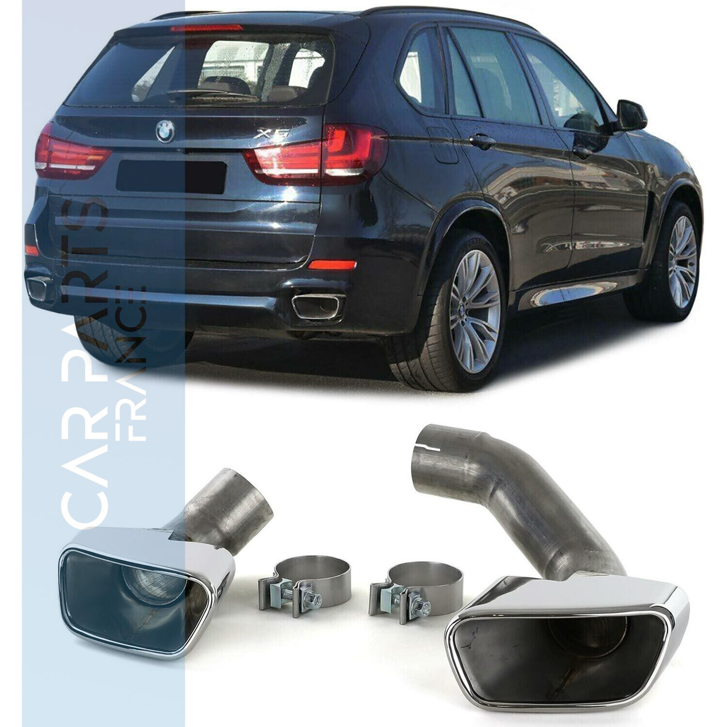 Sorties d'échappement sport look pour BMW BMW X5 F15 à partir de 2013