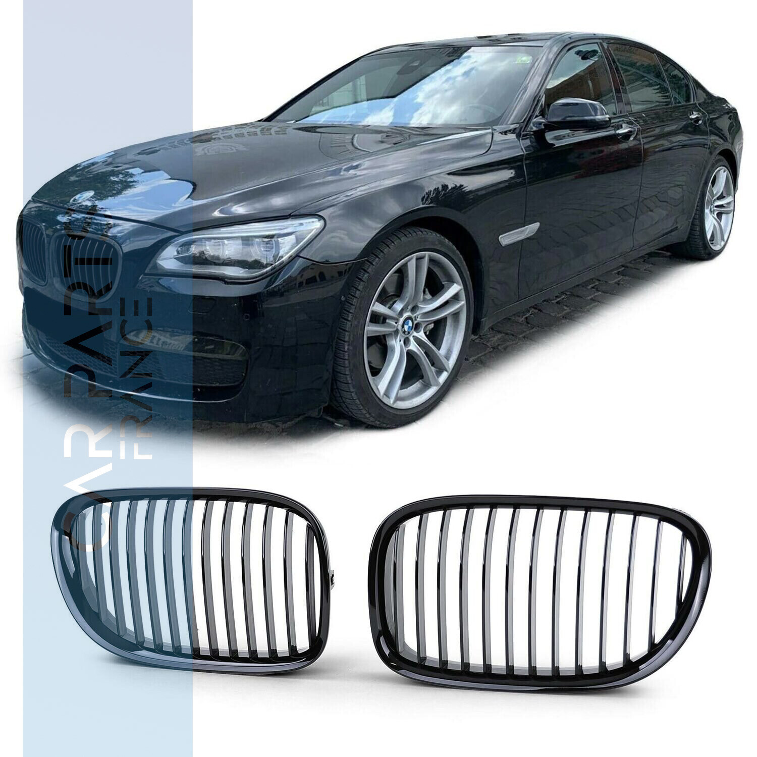 Calandre / Grille Look Pack M Performance pour BMW Série 7 F01 F02 F03 F04 2008 - 2013