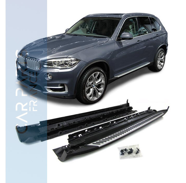 Marchepieds en Aluminium Brossé pour BMW X5 F15 à partir de 2013 Marchepieds en Aluminium Brossé pour BMW X5 F15 à partir de 2013