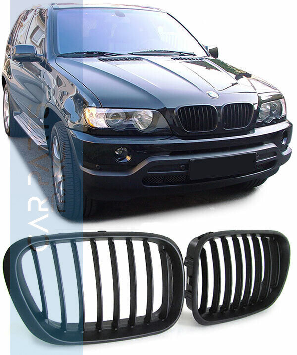 Calandre / Grille Sport pour BMW X5 E53 Noir Mat 1999 - 2003