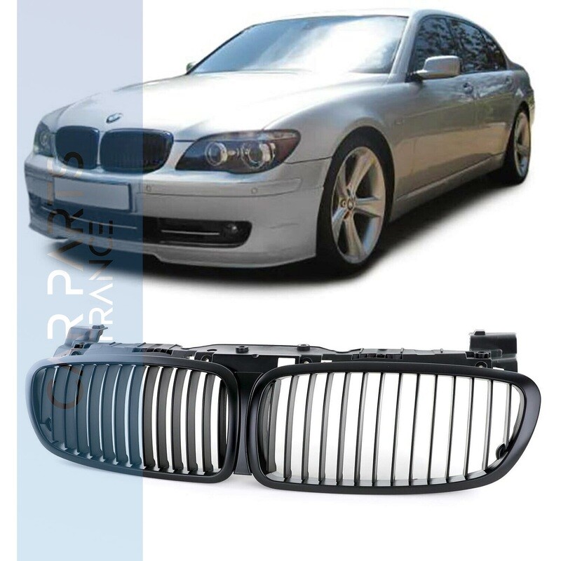 Calandre / Grille pour BMW Série 7 E65 E66 Noir Mat Look Pack M Performance 2005 - 2008