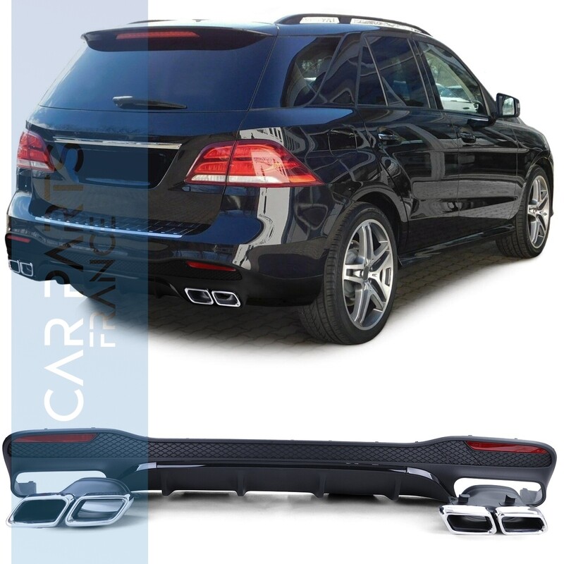 Diffuseur de pare- choc arrière Look AMG pour Mercedes GLE W166 2015 - 2018