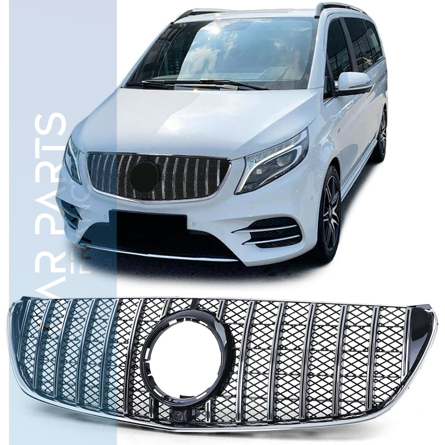 Calandre / Grille Look AMG pour Mercedes Classe V Vito W447 2014 - 2019