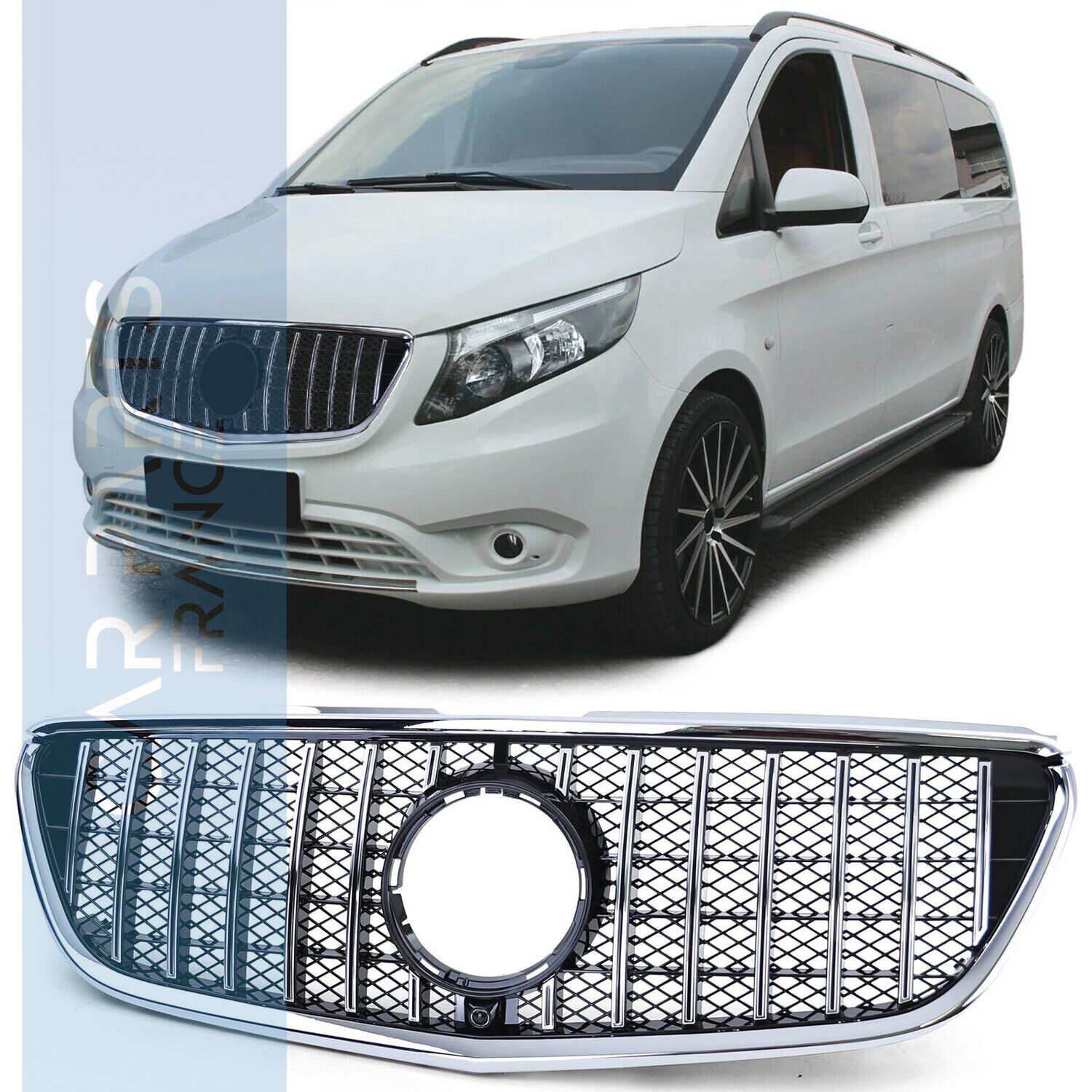 Calandre / Grille Look AMG pour Mercedes Classe V Vito W447 2014 - 2019