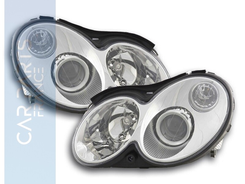 Paire de phares avant pour Mercedes Classe CLK W209 2002 - 2009