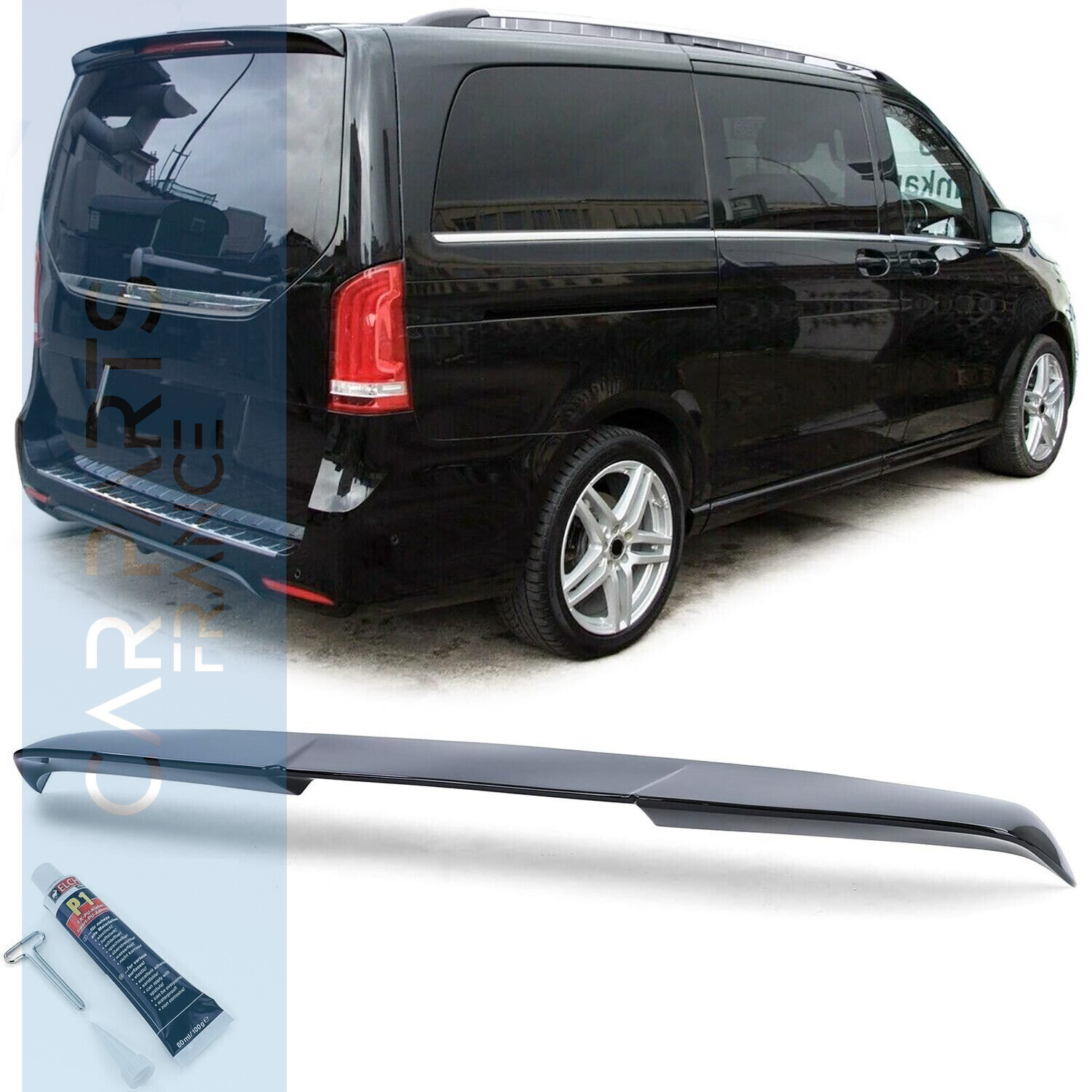 Becquet / Aileron / Lame de coffre Sport Look pour Mercedes Classe V Vito W447 W448 à partir de 2014