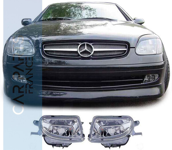 Paire de feux antibrouillard pour Mercedes SLK R170 + CLK W208 + Classe E W210