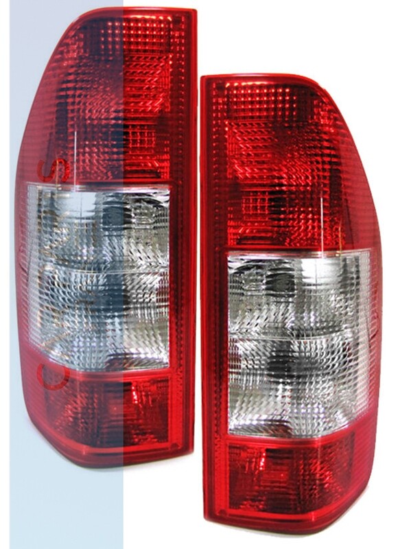 Paire de feux arrière rouge clair pour Mercedes Sprinter 2000-2006