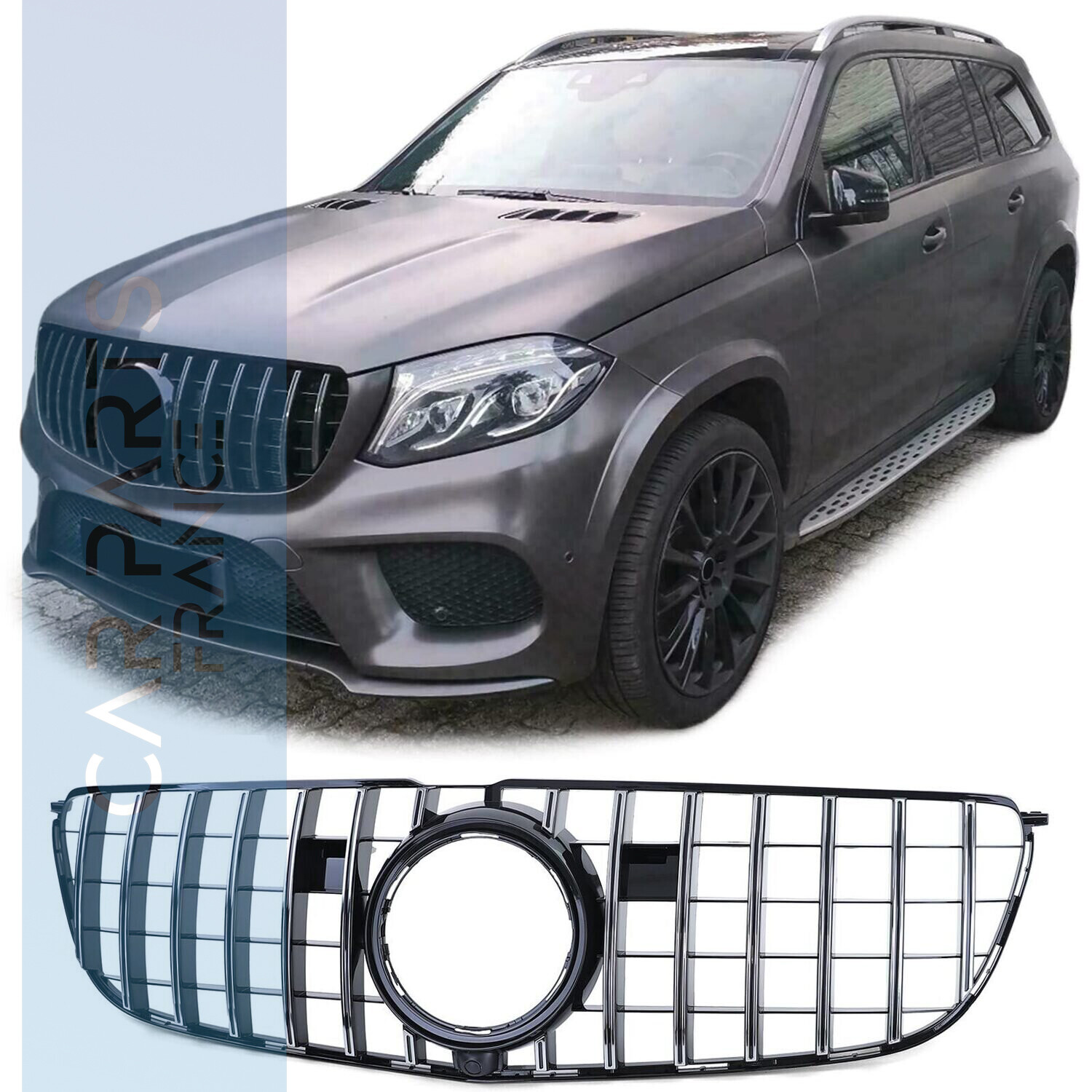 Calandre / Grille Look AMG / Panamericana pour Mercedes GLS X166 2015 - 2019