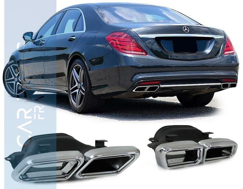 Embouts d'échappement sport inox pour Mercedes W222 W212 E63 S65 AMG