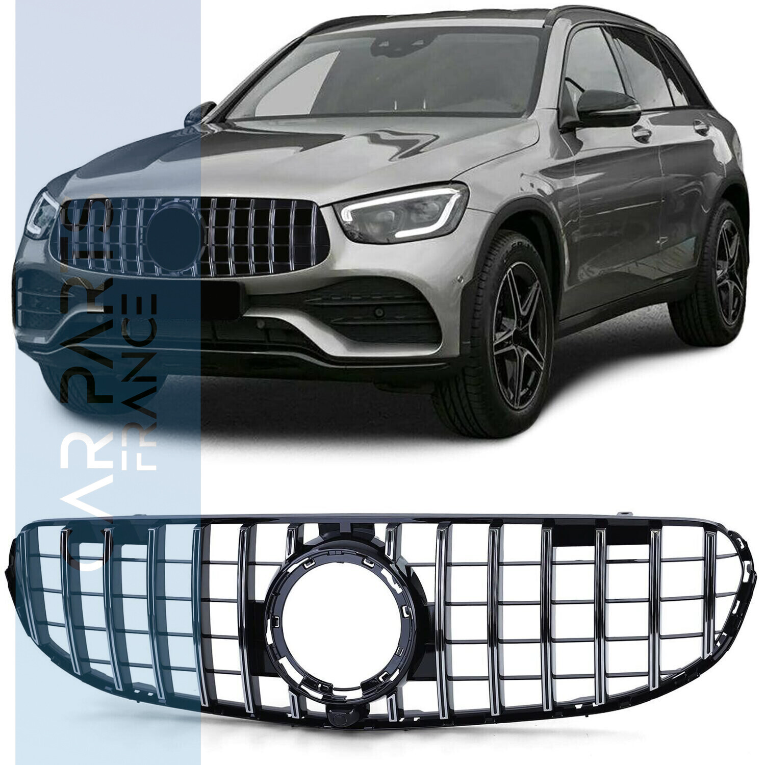 Calandre / Grille​ Panamericana pour Mercedes GLC X253 C253 avec pack sport à partir de 2020