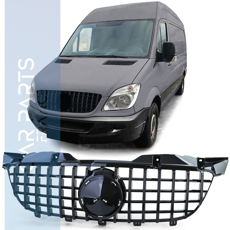 Calandre Panamericana noir brillant pour Mercedes Sprinter W906 pré-lifting 2006-2013